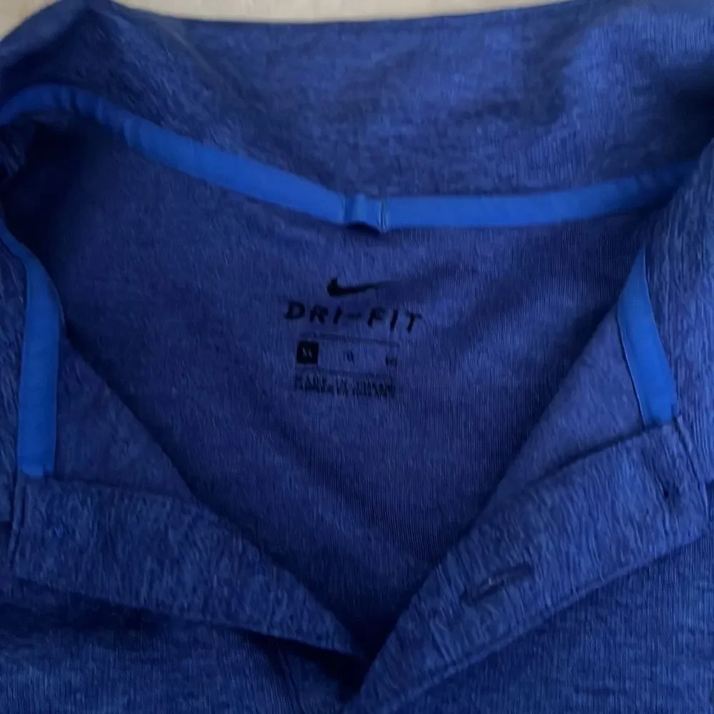 Nike mens dri fot polo in heathered royal blue sz XL good condition